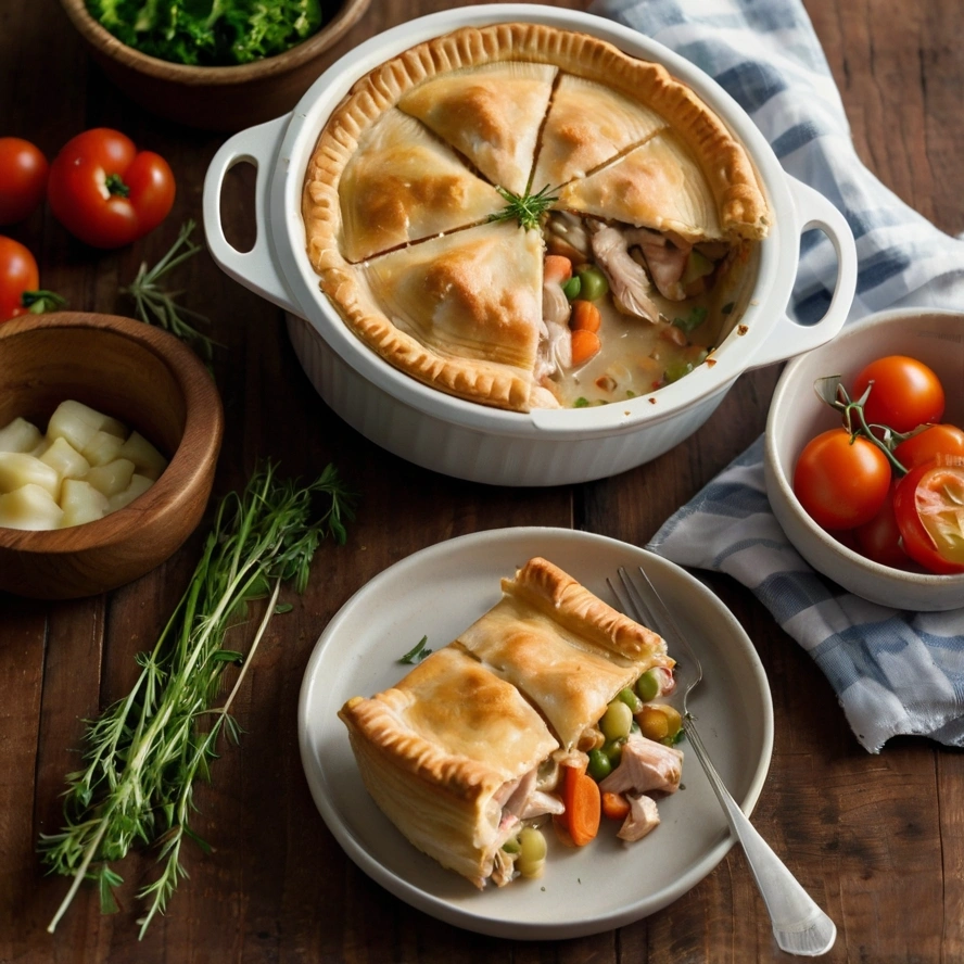 Slow cooker chicken pot pie